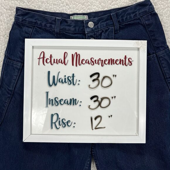 Vintage Guess Jeans Georges Marciano Men’s 33x32 (Actual 30x30) Blue USA Made - Picture 8 of 12